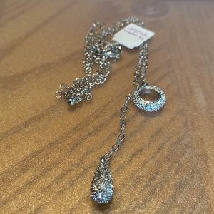 Lia Sophia double charm necklace, with tag